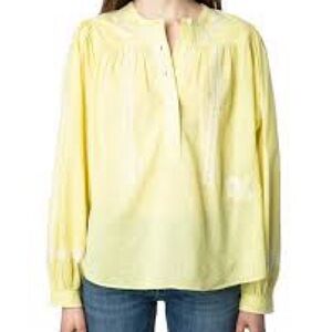 Zadig & Voltaire Tigy Embroidered Cotton Blouse